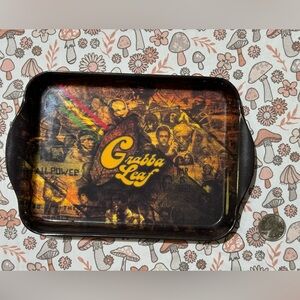 Grabba Leaf Mini Rolling Tray - Vintage Design